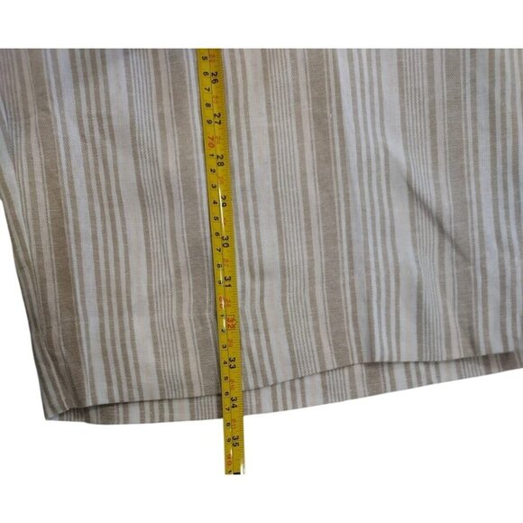 Land N Sea Women's Beige & White Striped Linen Blend Shorts, Size 3X, NWT - Picture 9 of 9